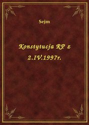 : Konstytucja RP z 2.IV.1997r. - ebook